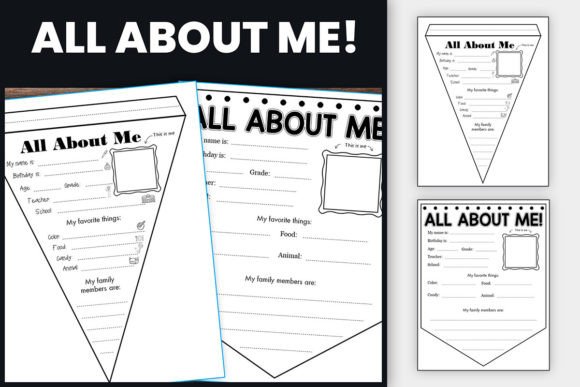 All About Me Pennant Back to School Kit