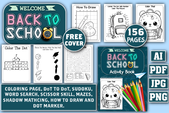 Back to School Activity Book for Kids -4