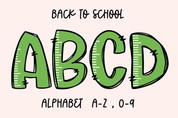 Back to School Ruler Doodle Alphabet: Practical Design Flexibility for Modern Creators