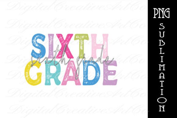 Back to School Sixth Grade Teacher PNG