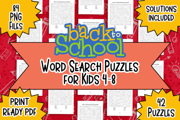 Back-to-School Word Search for Kids