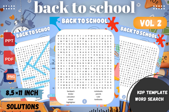 BACK to SCHOOL WORD SEARCH - VOL 2