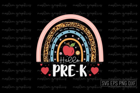 Hello Pre-k Rainbow – Back to School SVG: A Versatile, Classroom-Ready Design Resource