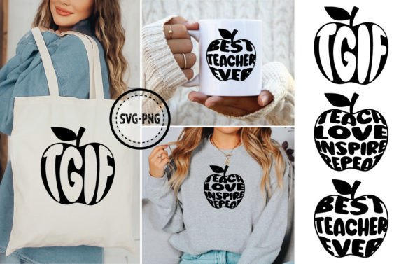 Teacher Apple SVG & Back to School Quote Designs: Empowering Educator-Centered Creativity in 2024