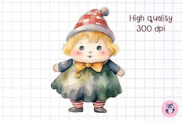 Watercolor Cute Girl Back to School Digital Design: A Versatile Creative Asset for Educators, Crafters & Small Businesses
